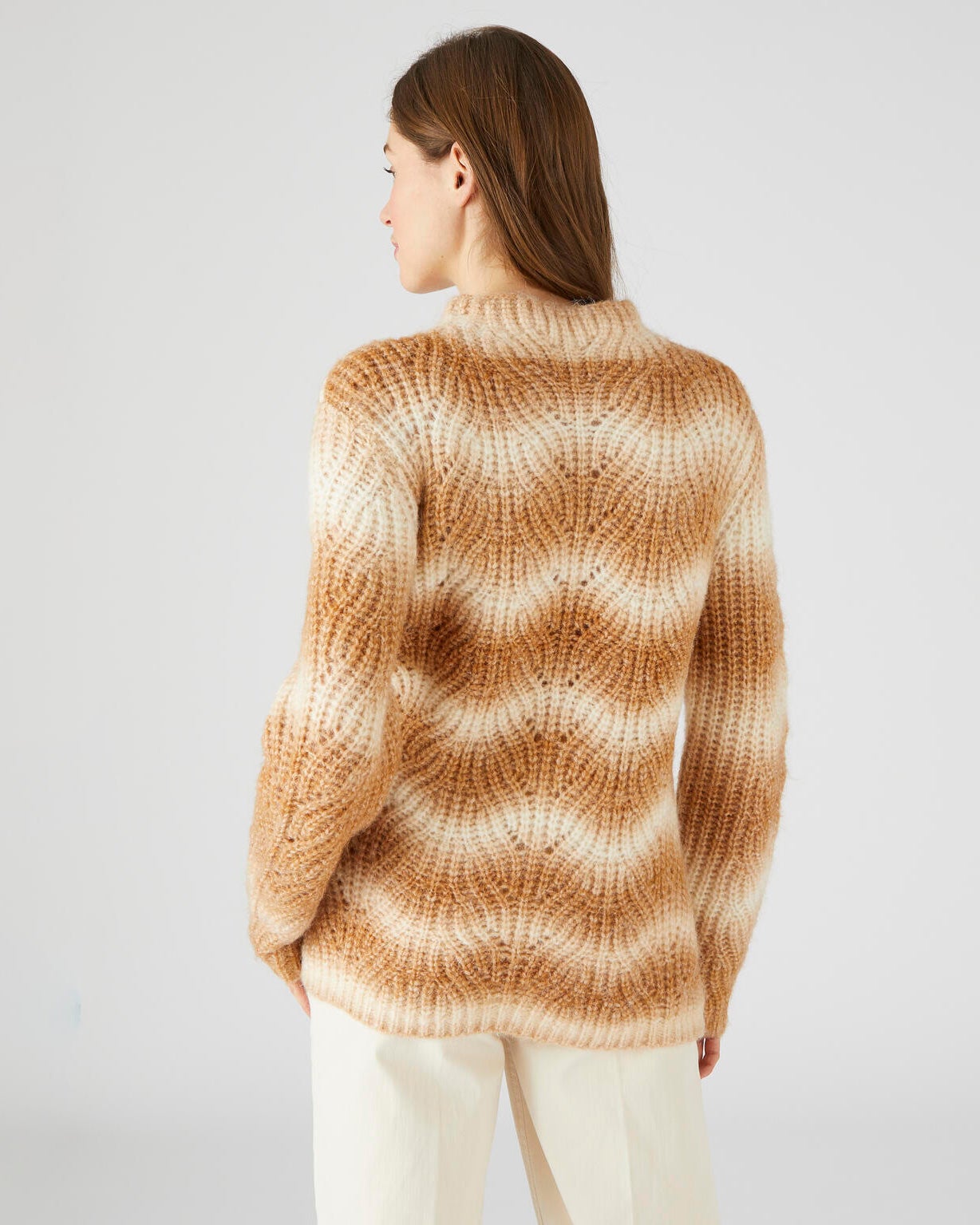 Pull en Maille Perlée Manches Longues Féminin main image 1