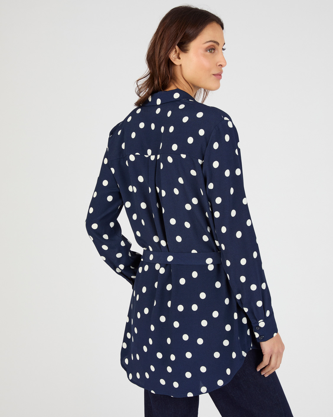 Tunique à pois en pure viscose