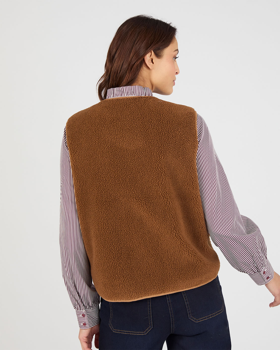 Vest mouwloos fleece teddy