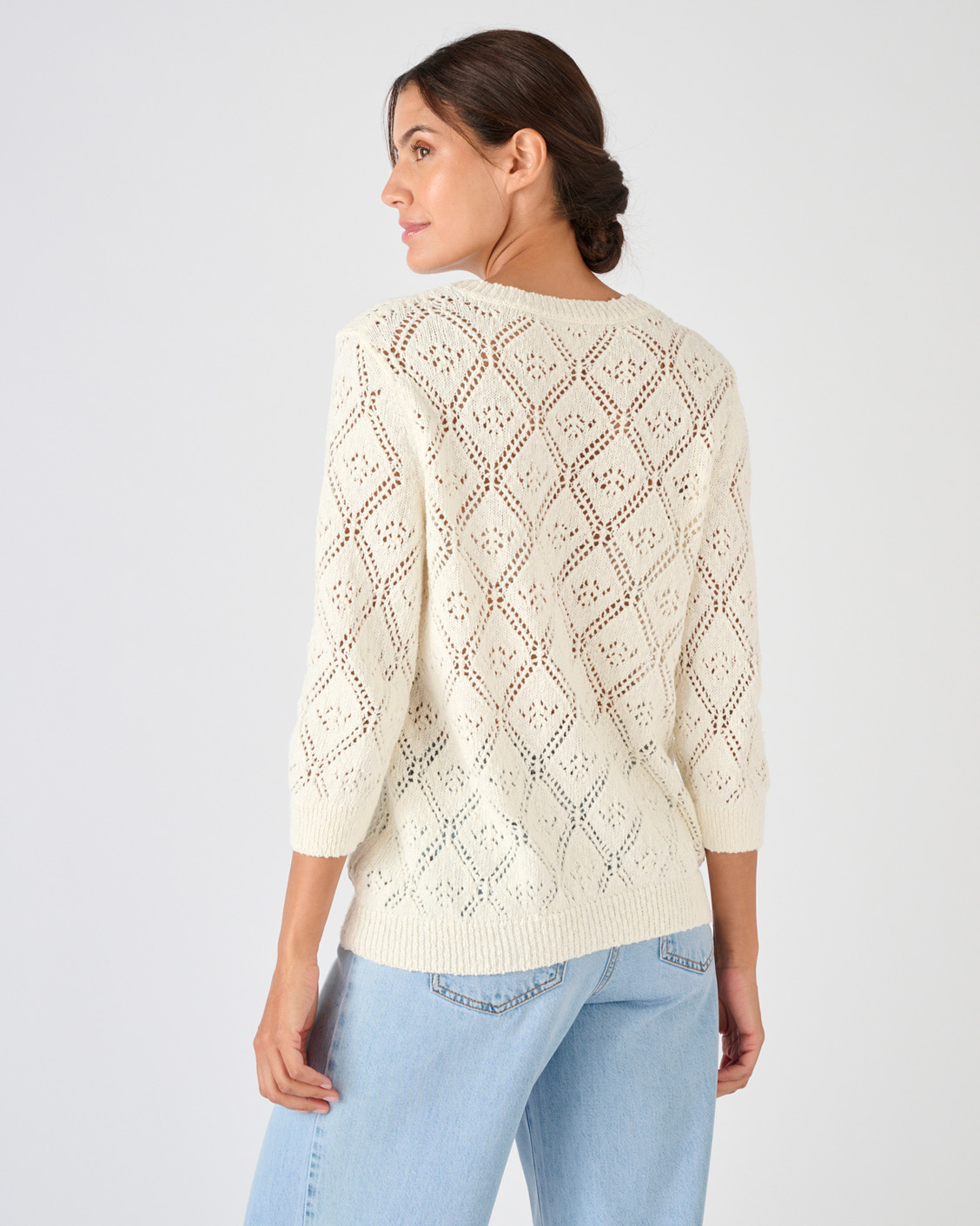 Trui opengewerkt lintgaren