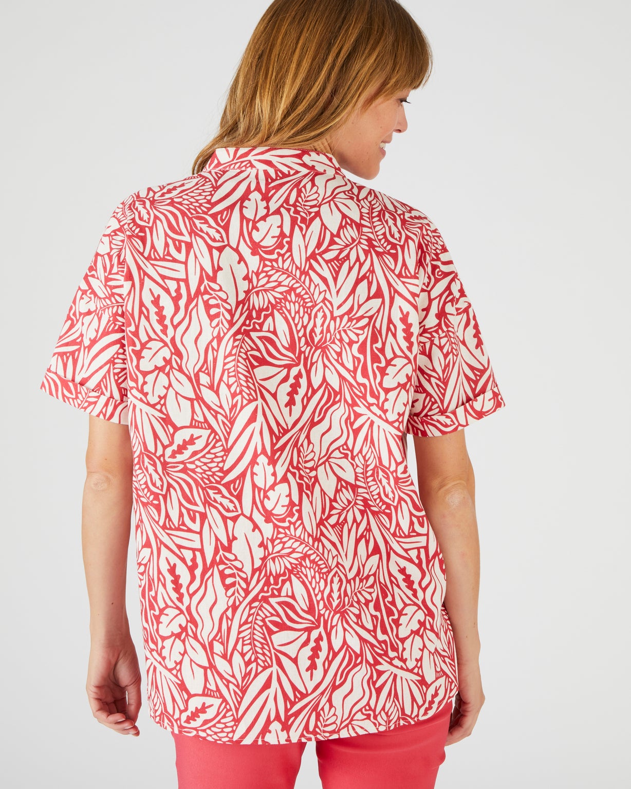 Blouse mélange lin