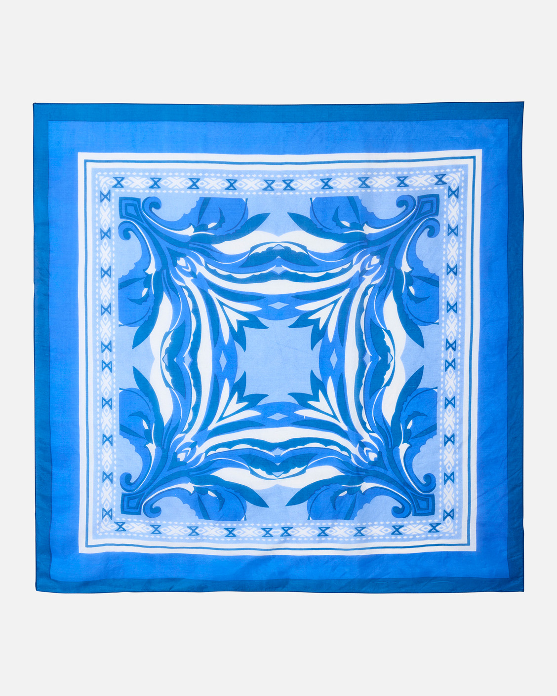 Foulard pure soie graphique