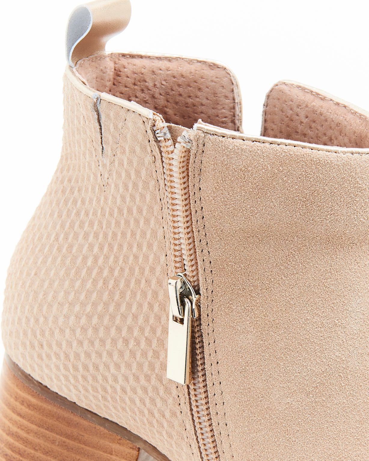 Boots croûte de cuir vachette déperlant fantaisie