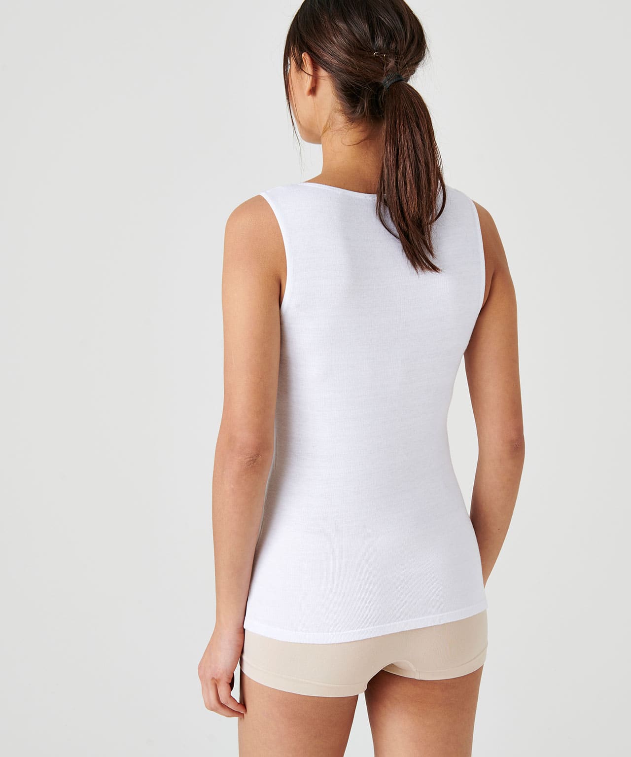 Top zonder mouwen Klassiek tricot Thermolactyl