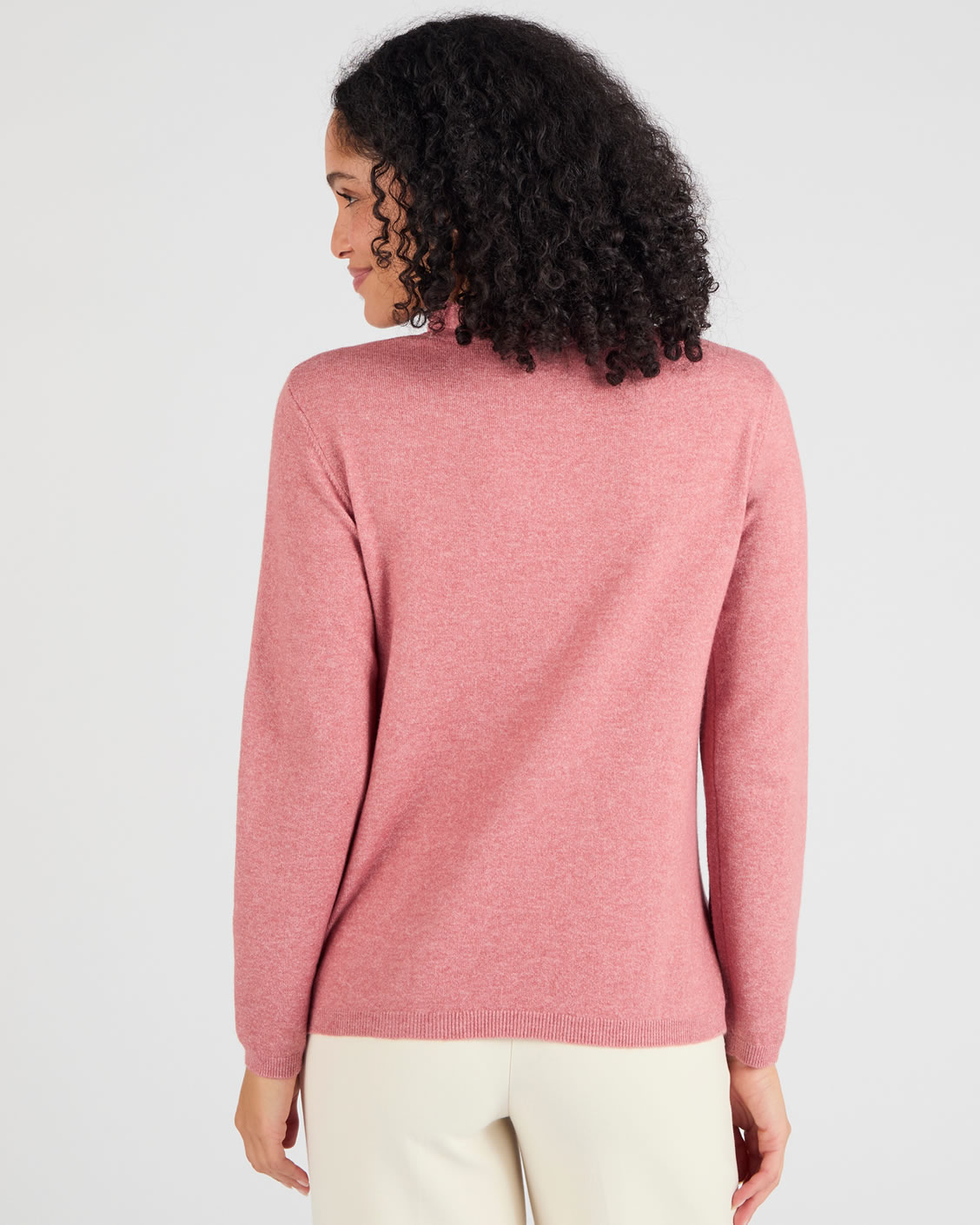 Trui kraag met volant mix van wol