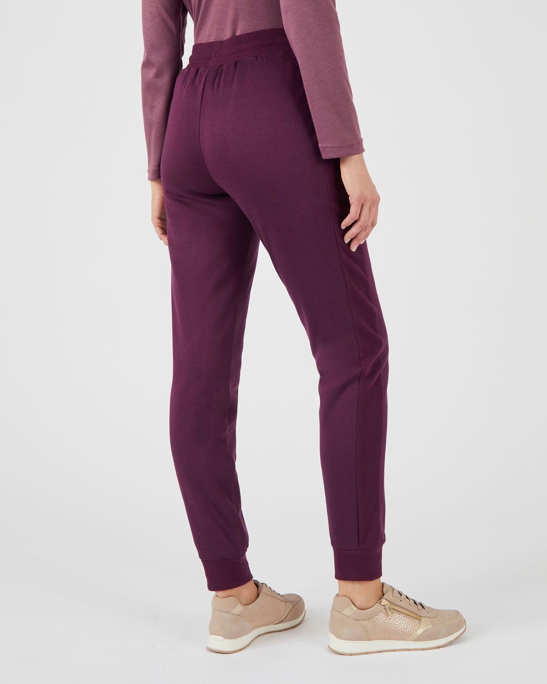 Broek van twee materialen gemoltoneerd met fleece voering
