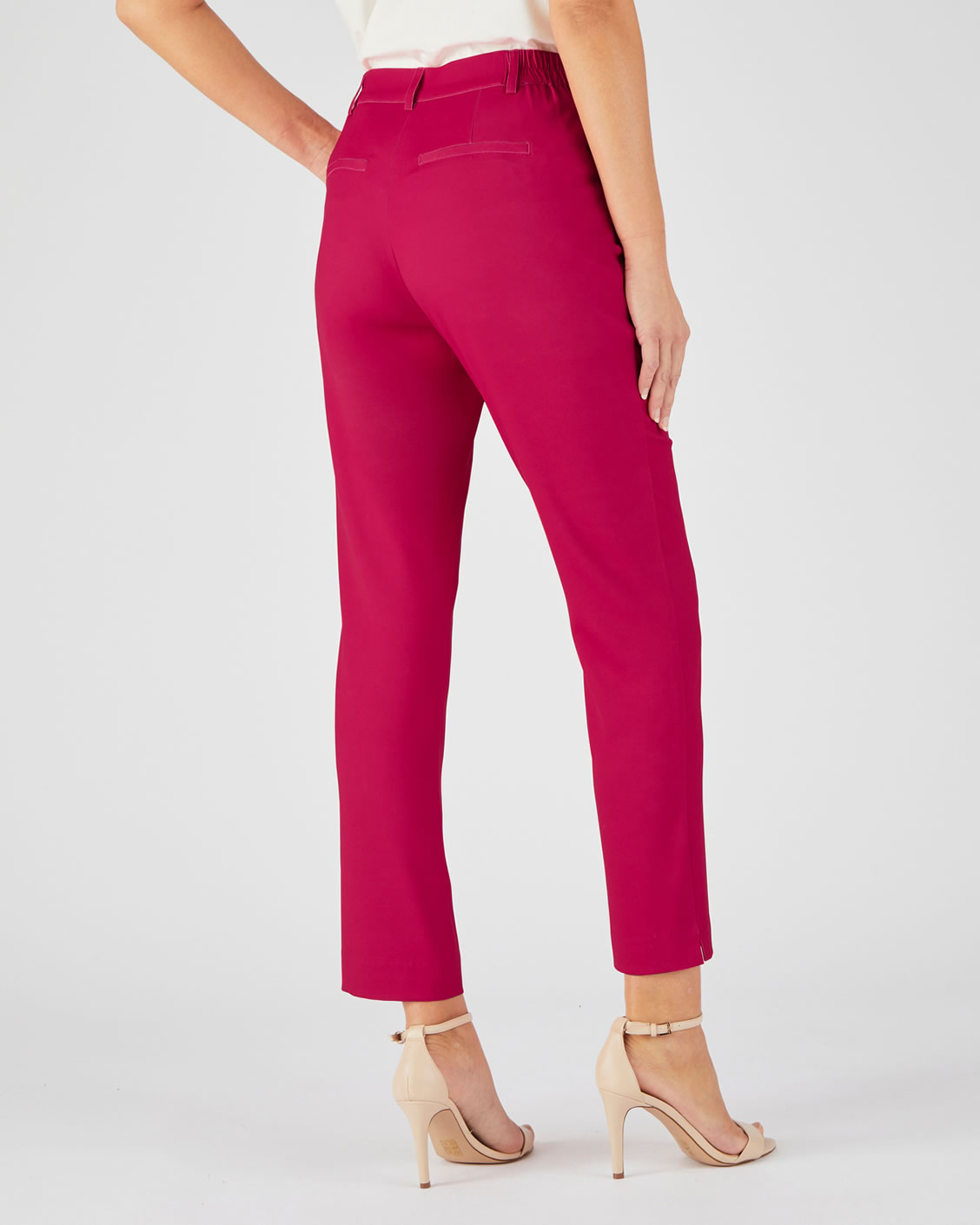 7/8 broek met stretch, soepel