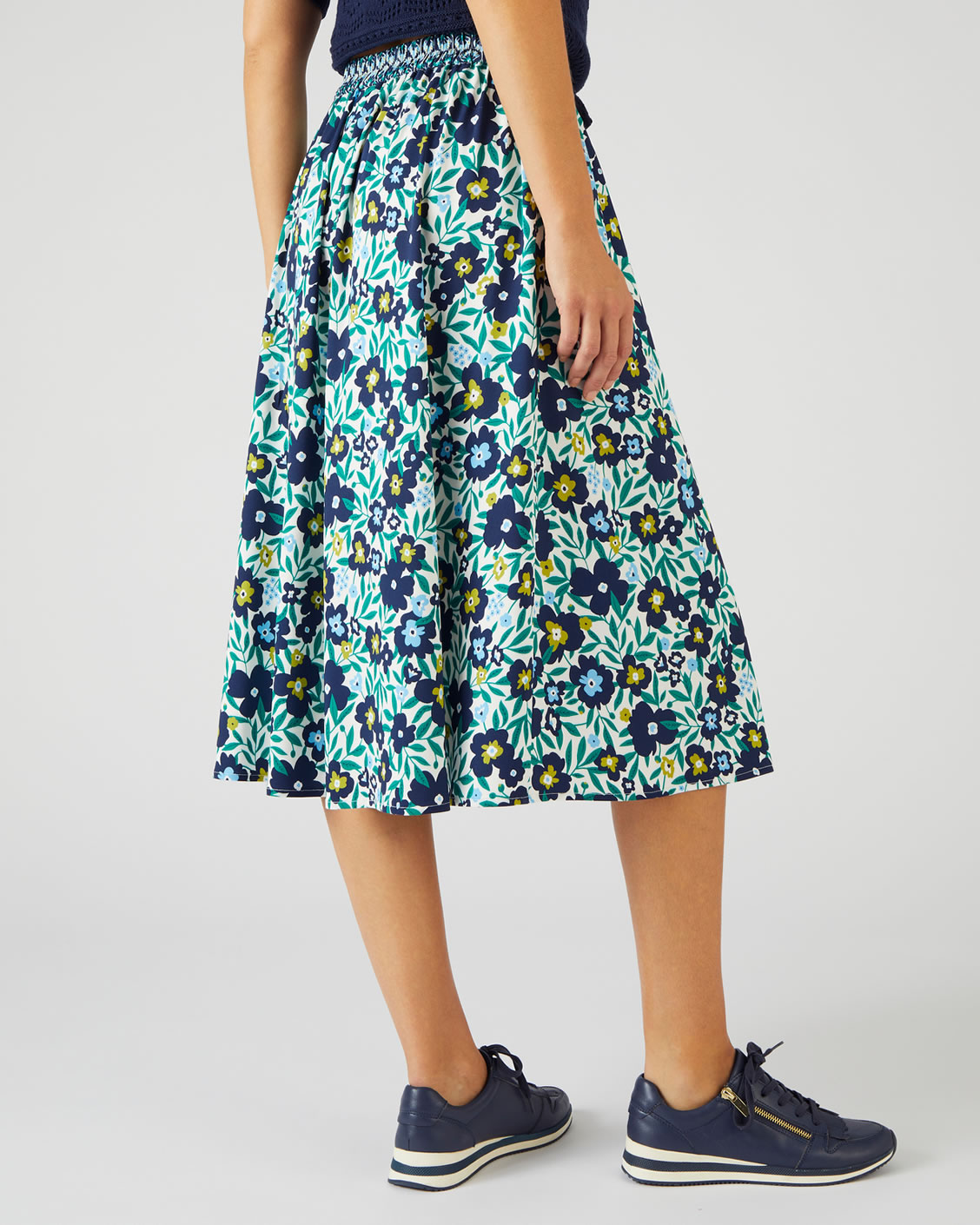 Jupe ?�vas?�e stretch enfilable - Jupes - Damart Belgique