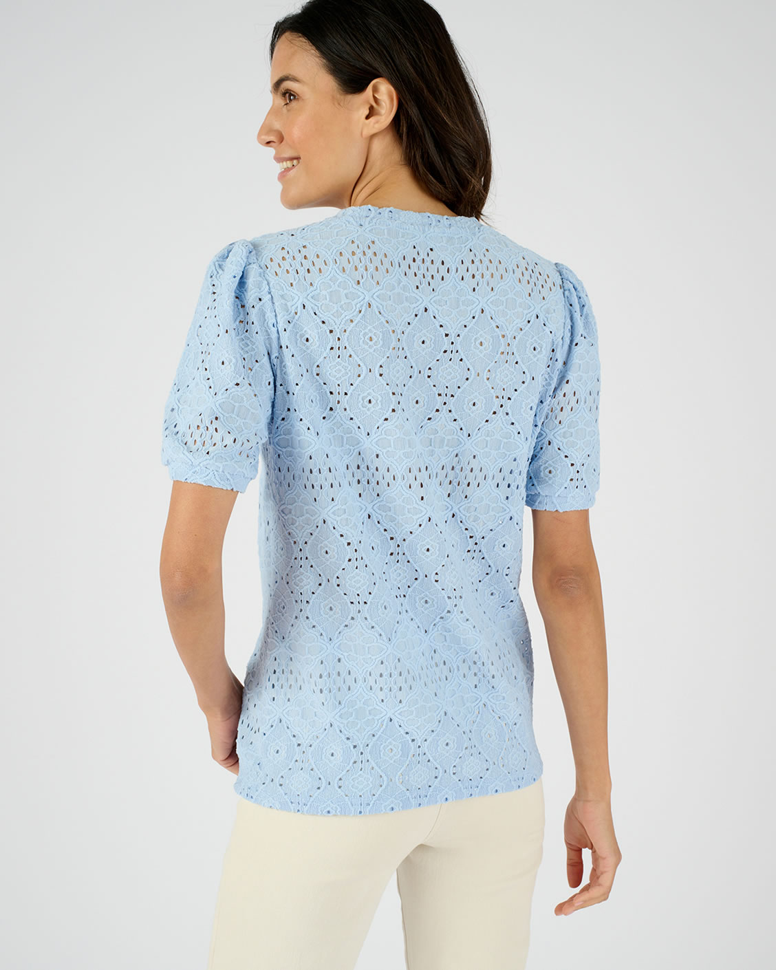 Cardigan maille ajourée pur coton