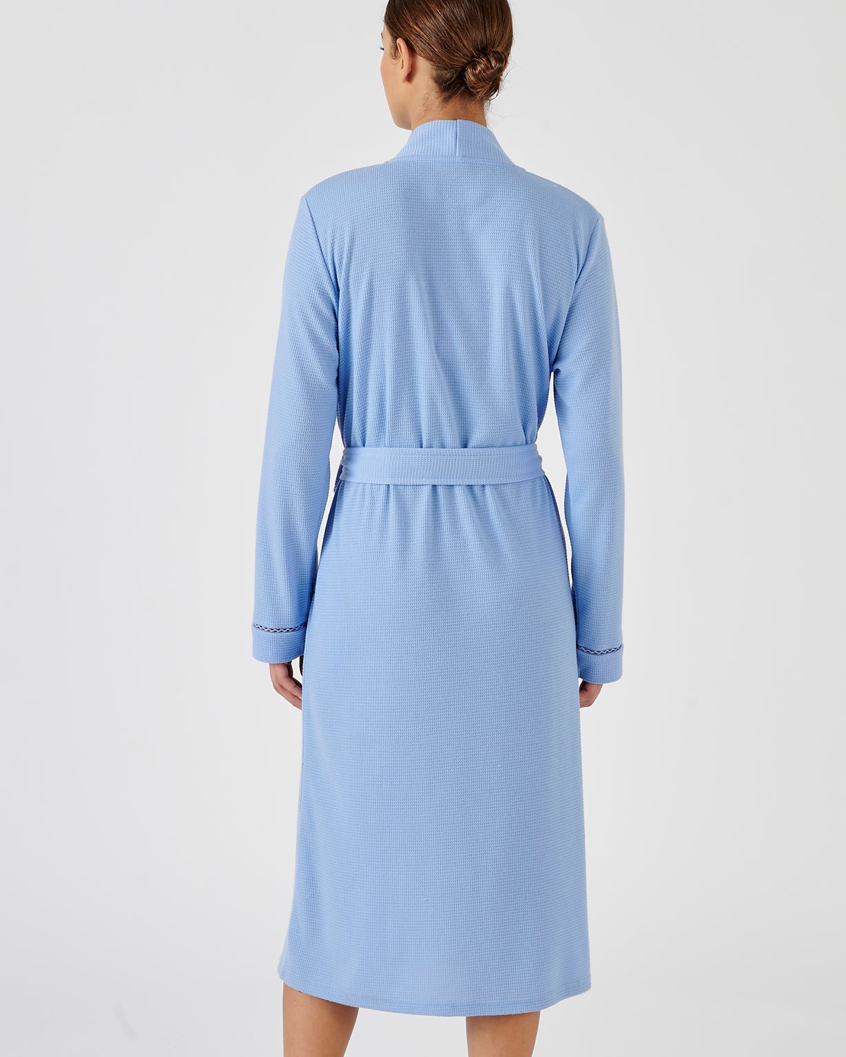 Robe de chambre maille fantaisie gaufrée