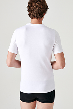 T-shirt double face col V Thermolactyl
