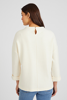 T-shirt en maille chaude jacquard