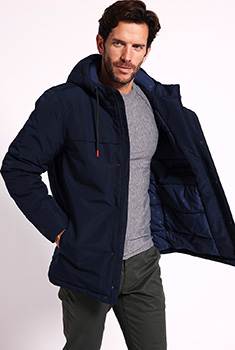 Parka à capuche déperlante Thermolactyl homme