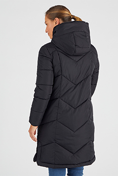 Parka longue, large col, doublée Thermolactyl