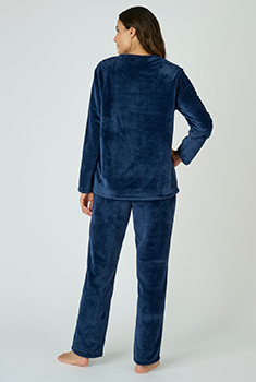 Pyjama en maille peluche reliefée Thermolactyl