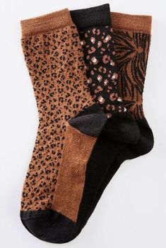 Lot de 3 paires de mi-chaussettes maille jacquard mélange laine