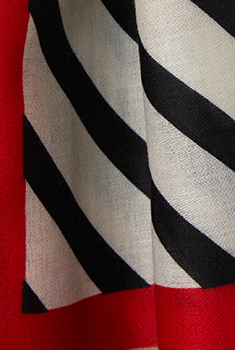 Grafische foulard sjaal