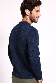 Herenfleecetrui met opstaande kraag Thermolactyl