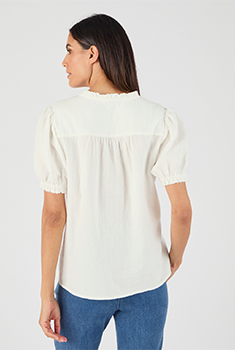 Blouse in katoengaas