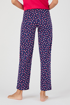 Pyjamabroek van zuiver gekamd katoen