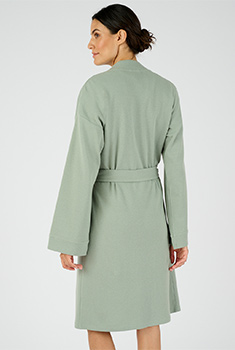 Robe de chambre en maille nid d'abeille