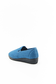 Pantoffels met denim-effect