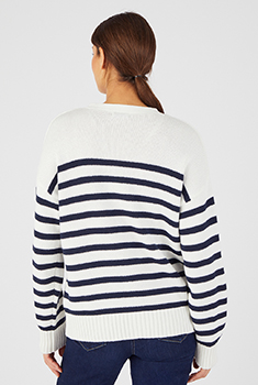 Vest, effen of met marinièrestreep