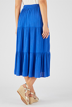 Rok van crêpestof pure viscose Lenzing™ EcoVero™