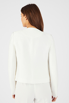 Veste matière reliéfée plissée