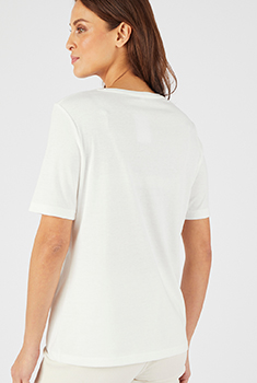 T-shirt motif ton sur ton pailleté