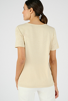 T-shirt maille brillante
