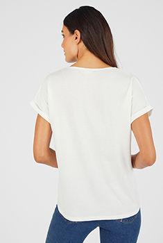 T-shirt bi-matière