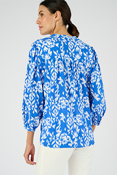 Blouse imprimée pure viscose