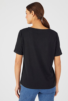 T-shirt à base de lin