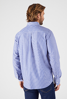 Chemise à motifs popeline pur coton