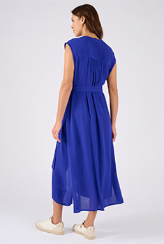 Robe tissu créponné pure viscose