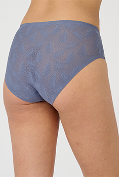 Midi-slip met kanteffect