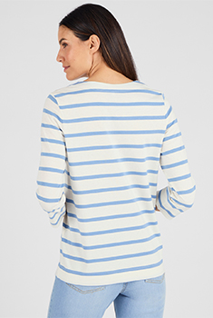 T-shirt rayé pur coton