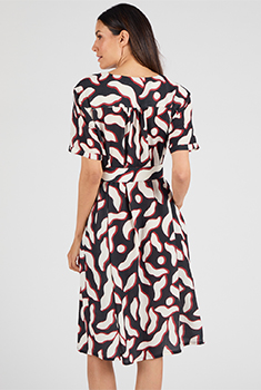 Robe fluide crépon