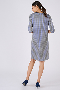 Jurk van jacquard milanobreisel