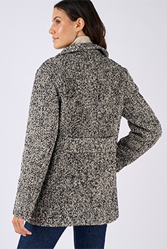 Manteau mélange laine Thermolactyl