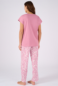 Pyjama van jerseytricot zuiver katoen