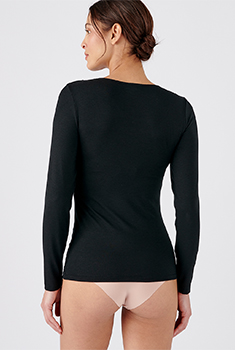 T-shirt met lange mouwen kant Thermolactyl Sensitive onzichtbaar