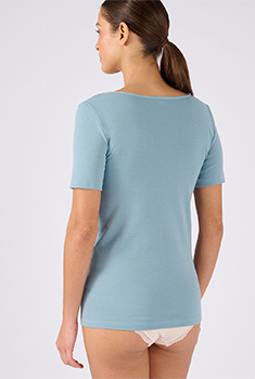 T-shirt manches courtes maille pur coton
