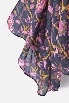 Sjaal met bloemenprint