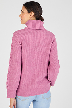Pull col roulé torsadé Thermolactyl