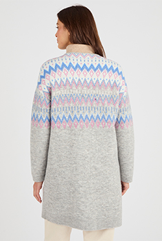 Gilet long jacquard Thermolactyl