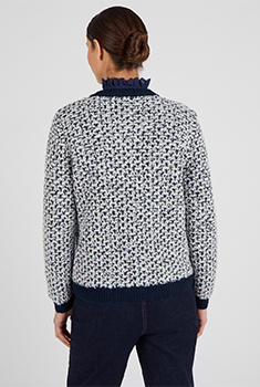 Cardigan maille jacquard