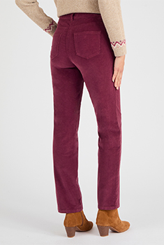 Fluwelen milleraies broek Perfect Fit by Damart