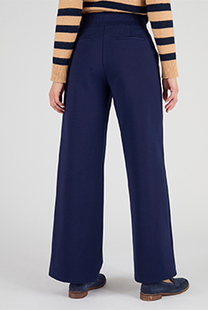 Slip-on broek in milanobreisel